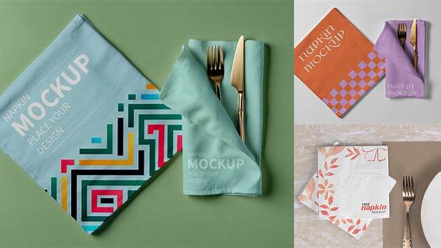 1631+ Napkins Mockup Free Best for Showcase