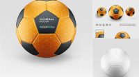 1632+ Soccer Ball PSD Mockup High Angle Shot Unique High-Resolution Photoshop Mockup