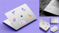 1633+ Laptop Sticker Mockup Psd Free High-End PSD Download