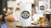 1634+ Frosted Beer Mug Mockup Easy-to-Use PSD Template