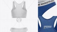 1634+ Women`s Underwear Kit PSD Mockup Back View Versatile Photoshop File