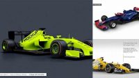 1639+ F1 Car Mockup Photoshop Resource Free