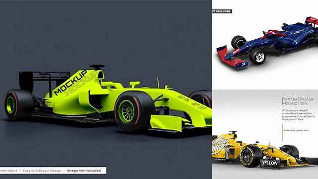 1639+ F1 Car Mockup Photoshop Resource Free