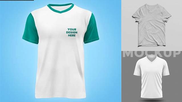 1639+ V Neck Mockup Modern Design PSD