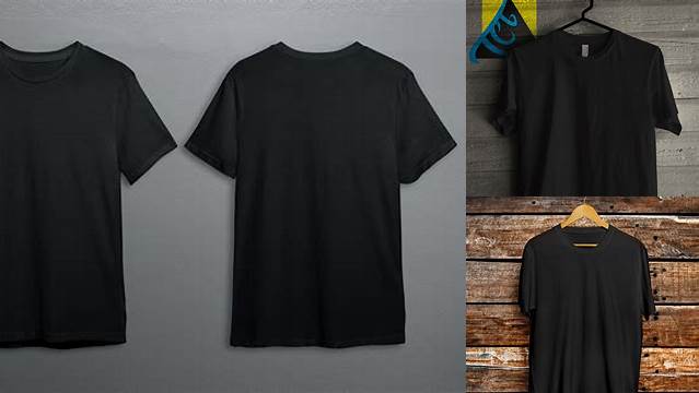 1641+ Mock Up Kaos Hitam Free PSD Mockup Resource