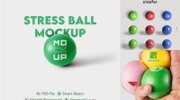 1644+ Stress Ball Mockup Free Free PSD