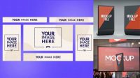 1656+ Google Display Mockup PSD Download