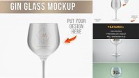 1662+ Gin Glass Mockup Digital Download