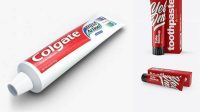 1663+ Matte Toothpaste Tube & Kraft Paper Box PSD Mockup Free Photoshop Mockup Design