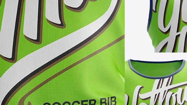 1663+ Soccer Bib PSD Mockup Back View Download Professional PSD