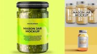 1664+ Mason Jar Mockup PSD Free Download