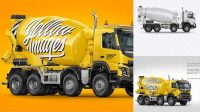 1665+ Mixer Truck Mockup Exclusive Free PSD Mockups