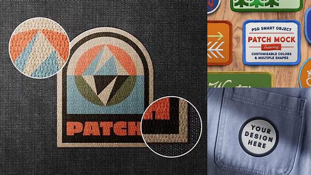 1671+ Embroidered Patch Mockup Include TIFF