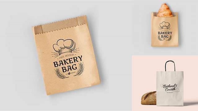 1671+ White Paper Bakery Bag PSD Mockup Unique and Creative Free PSD File