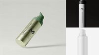 1672+ 50ml White Airless Bottle PSD Mockup Free Design Resource