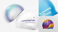 1672+ Swimming Cap Mockup Free PSD