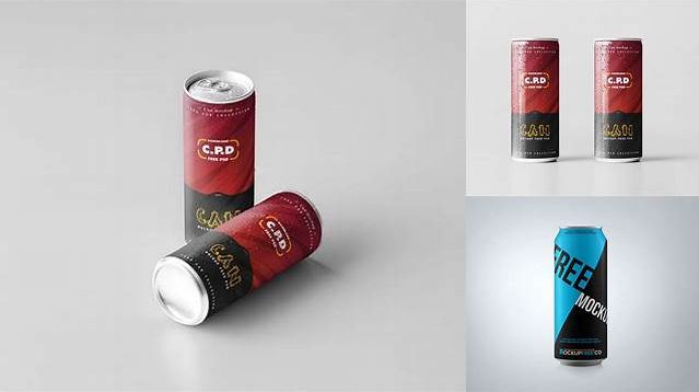 1675+ PET Can with Pink Drink PSD Mockup Smart Layer Mockup Free