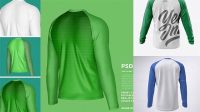 1677+ Raglan Long Sleeve Mockup Free Advanced Editable PSD