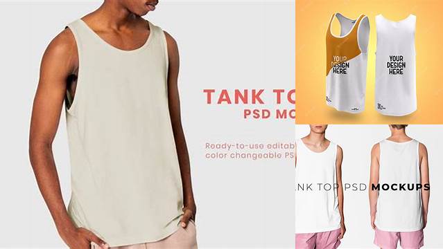 1680+ Tank Top PSD Mockup Back View Editable Design PSD File