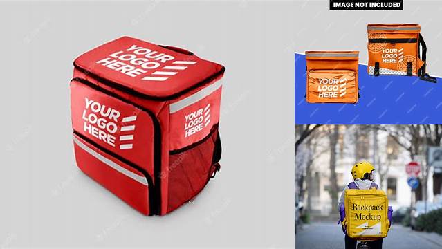 1684+ Delivery Backpack Mockup Smart PNG Image