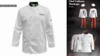 1685+ Chef Uniform Mockup Free PSD