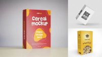 1694+ Cereal Box Mockup Free Versatile PSD Mockup File