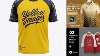 1697+ Raglan Shirt Mockup Versatile Photoshop File