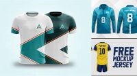 1698+ Template Jersey Coreldraw Free PSD Mockup Resource