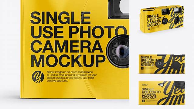 1700+ Disposable Camera PSD Mockup Front View Mockup PSD Free Download