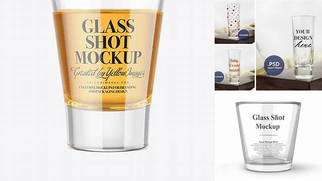 1701+ Shot Glass Mockup Free PSD for Free