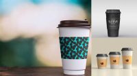 1702+ Cup Sleeve Mockups Free PSD