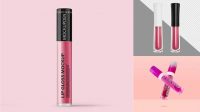 1704+ Lip Gloss Bottle PSD Mockup Professional Quality PSD Freebie