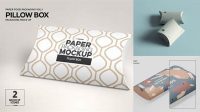 1704+ Pillow Box Mockup Free Creative Design Resource