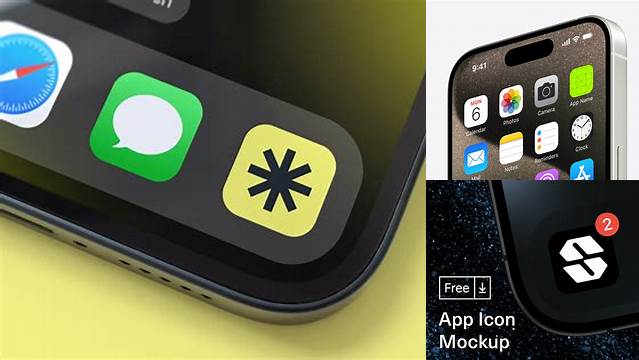 1705+ Iphone App Icon Mockup Easy Editable