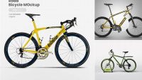 1708+ Bicycle Mockup Free Modern Design PSD