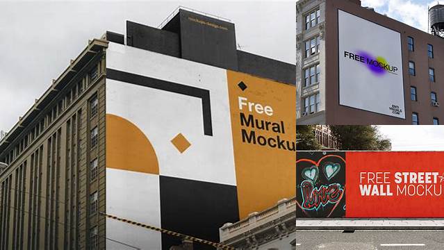 1711+ Mural Mockup Free Smart PNG Image