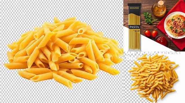 1711+ Penne Rigate Pasta PSD Mockup Front View Editable Graphic Free PSD