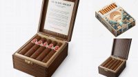 1712+ Cigar Box Mockup Download Now Free PSD Template