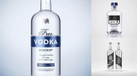 1713+ Vodka Bottle Mockup Free Download Editable PSD File