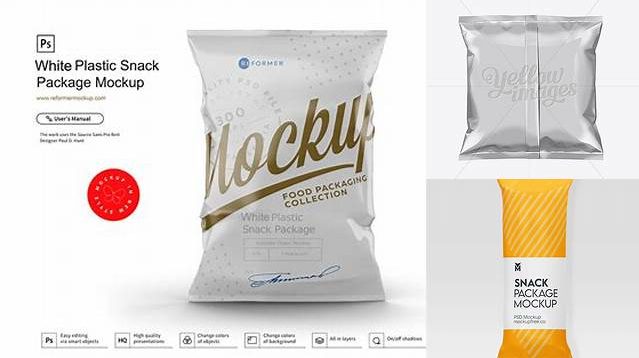 1715+ White Plastic Snack Package Large Stylish PSD for Free