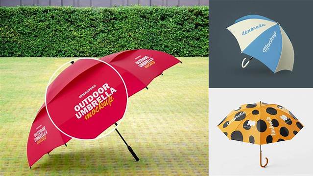 1716+ Outdoor Umbrella Mockup Free PSD Download