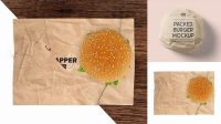 1717+ Burger Wrapper Mockup Easy Editable