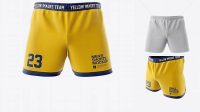 1724+ Men’s Rugby Shorts HQ PSD Mockup Front View Mockup PSD Free Download