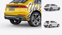 1728+ Luxury Crossover SUV Back Half Side View Exclusive Free PSD Mockups