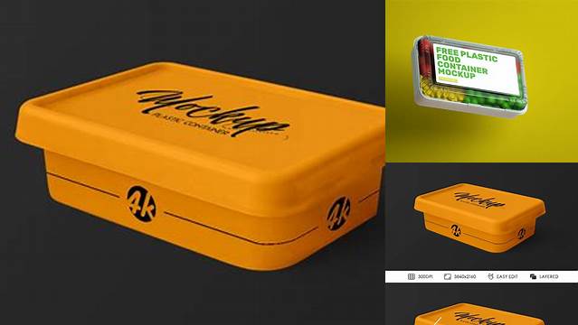 1732+ Plastic Container Mockup Psd Free Download Include TIFF