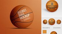 1733+ Basketball Ball PSD Mockup Half Side View Download Free Premium Design PSD