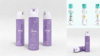 1738+ Aerosol Air Freshener PSD Mockup Free PSD for Designers