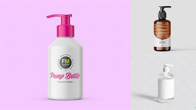 1742+ Pump Bottle Mockup Free Best for Showcase