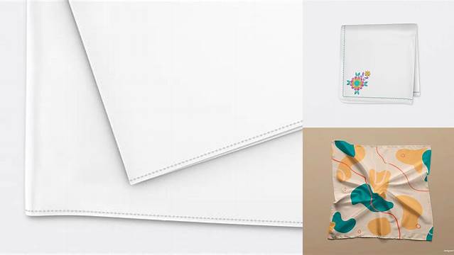 1743+ Handkerchief Mockup Customizable Design Files