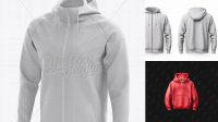 1745+ Hoodie with Zipper PSD Mockup Halfside View Premium Free Graphic Resource